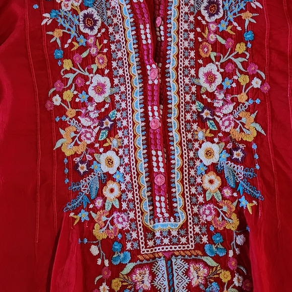 Johnny Was  Red XXL top - Picture 4 of 5